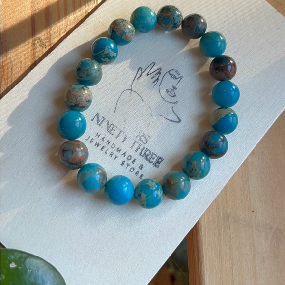 BLUE BROWN IMPERIAL JASPER - Picture 3 of 3